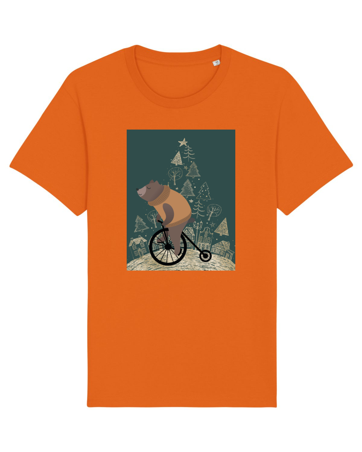 Tricou mânecă scurtă Unisex Rocker Bright Orange