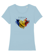 România Tricou mânecă scurtă guler larg fitted Damă Expresser