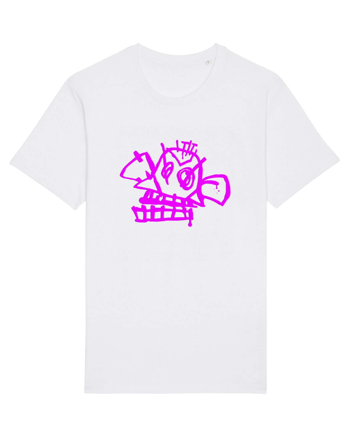 Tricou mânecă scurtă Unisex Rocker White