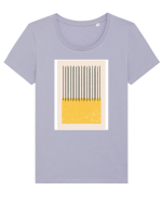 Hairbrush Tricou mânecă scurtă guler larg fitted Damă Expresser