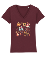 Christmas Festival Tricou mânecă scurtă guler V Damă Evoker