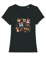 Christmas Festival Tricou mânecă scurtă guler larg fitted Damă Expresser