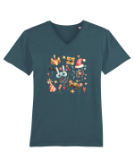 Christmas Festival Tricou mânecă scurtă guler V Bărbat Presenter