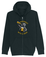 Happiest With A Beer Hanorac cu fermoar Unisex Connector