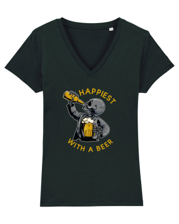 Happiest With A Beer Black