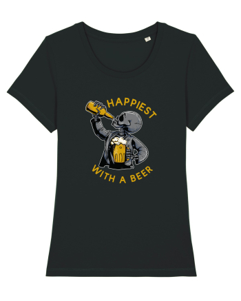 Happiest With A Beer Black
