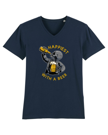 Happiest With A Beer French Navy