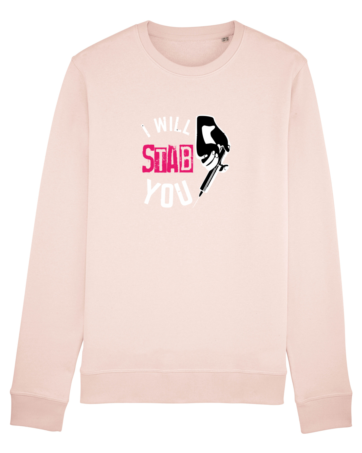 Bluză mânecă lungă Unisex Rise Candy Pink