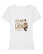 It's Not Going To Lick Itself Tricou mânecă scurtă guler larg fitted Damă Expresser