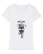Yoga Time Tricou mânecă scurtă guler V Damă Evoker