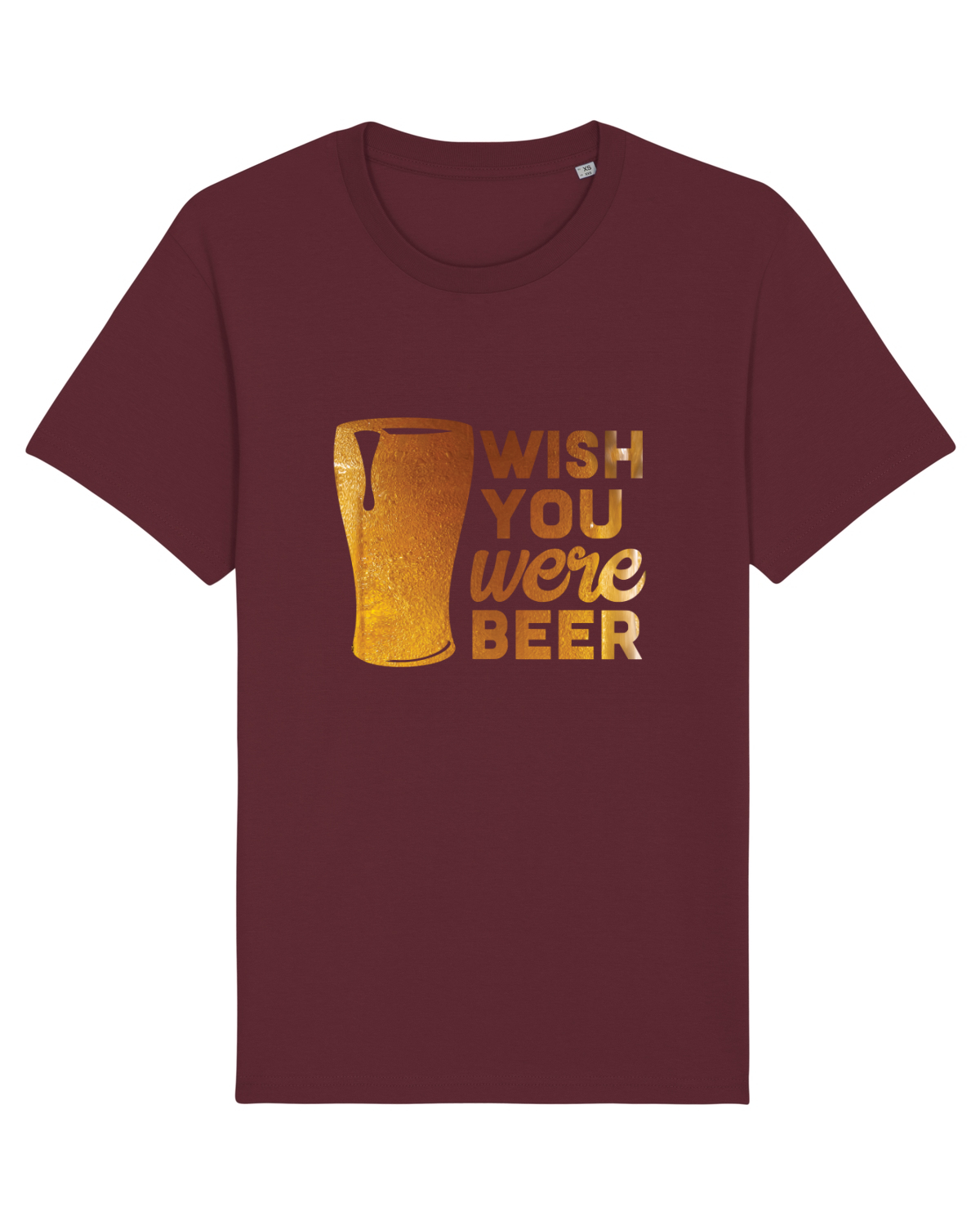 Tricou mânecă scurtă Unisex Rocker Burgundy