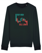 Buy High Sell Low (candele) Bluză mânecă lungă Unisex Rise