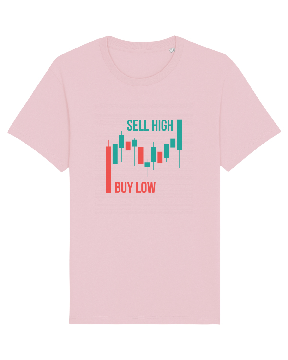 Tricou mânecă scurtă Unisex Rocker Cotton Pink