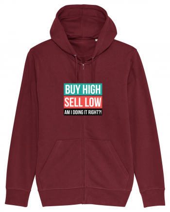 Buy High Sell Low (textbox) Burgundy