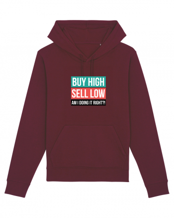 Buy High Sell Low (textbox) Burgundy