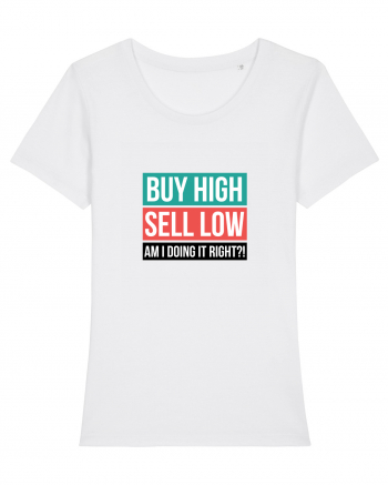 Buy High Sell Low (textbox) White