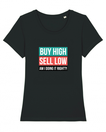 Buy High Sell Low (textbox) Black