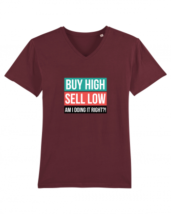 Buy High Sell Low (textbox) Burgundy