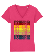 Patriot Romania  Tricou mânecă scurtă guler V Damă Evoker