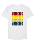 Patriot Romania  Tricou mânecă scurtă guler larg Bărbat Skater