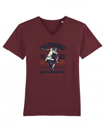Skateboard Skate and Destroy Burgundy