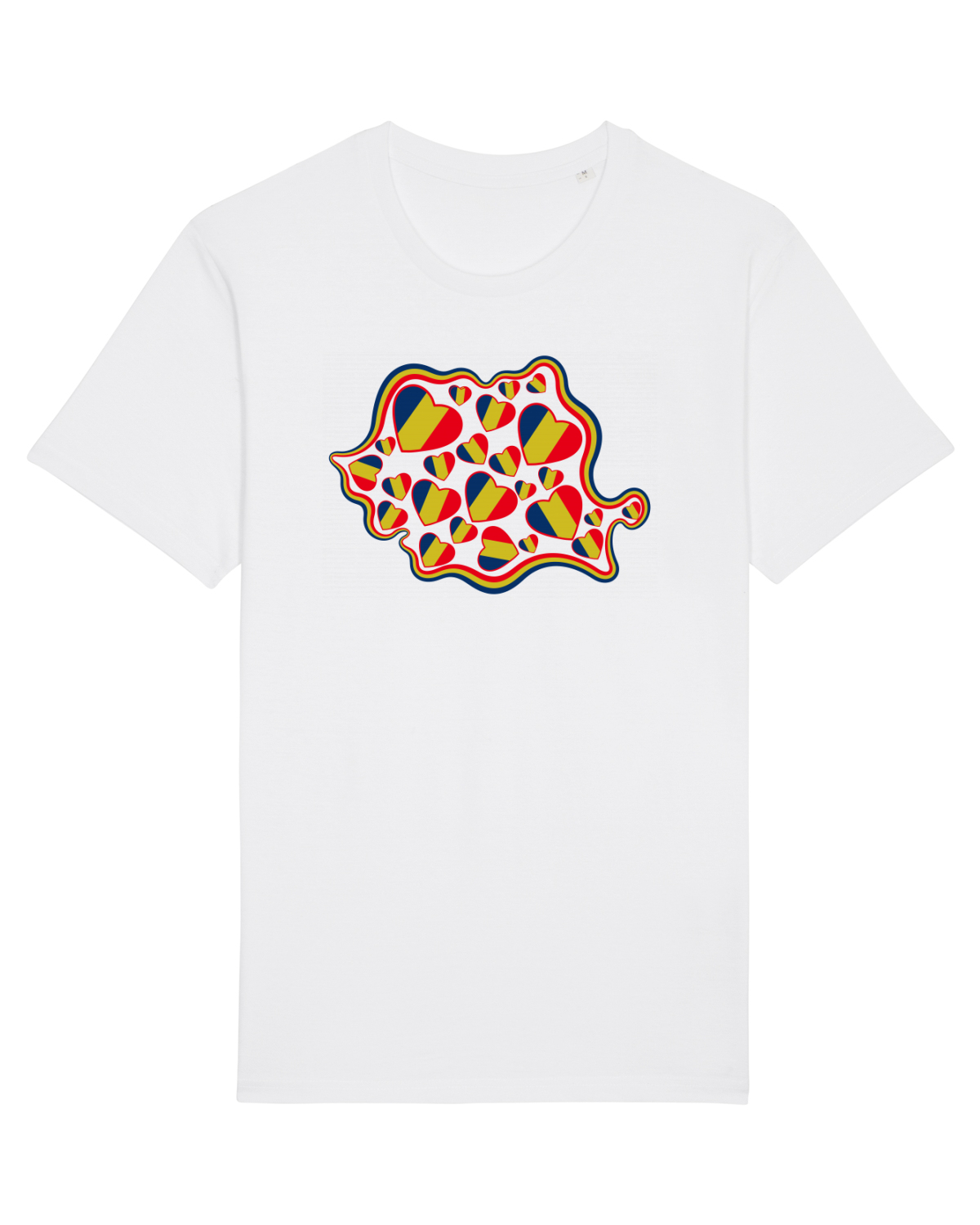 Tricou mânecă scurtă Unisex Rocker White