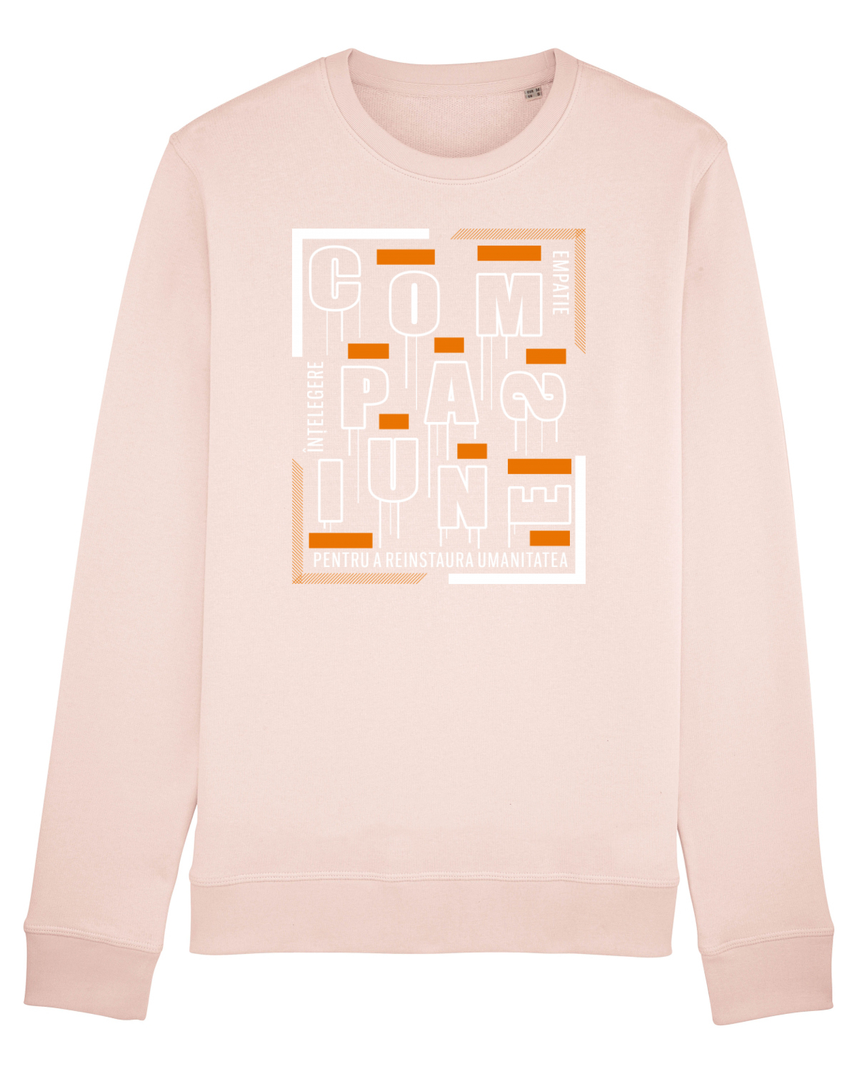 Bluză mânecă lungă Unisex Rise Candy Pink