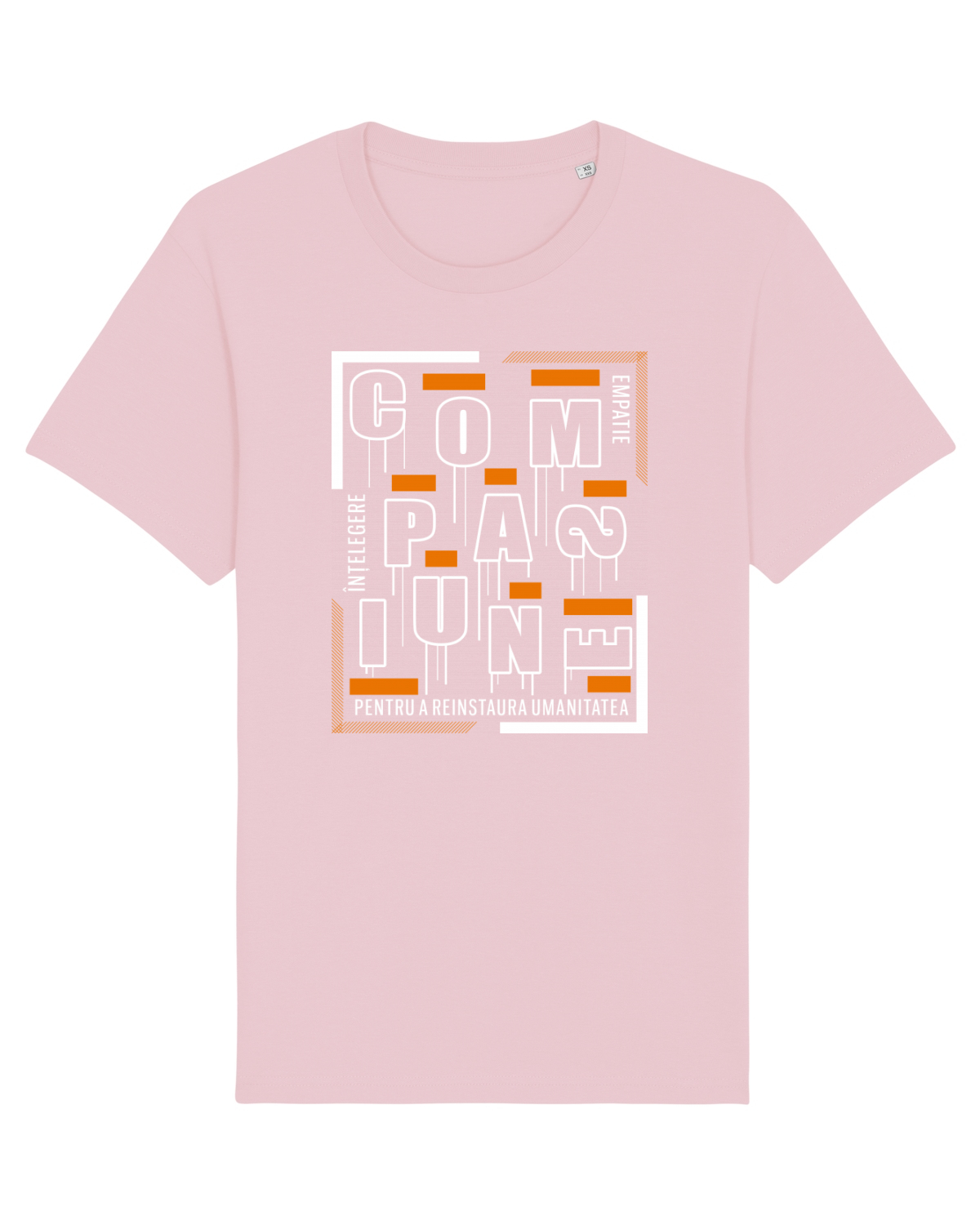 Tricou mânecă scurtă Unisex Rocker Cotton Pink