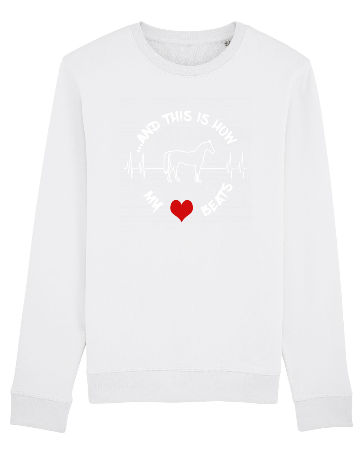 Bluză mânecă lungă Unisex Rise White