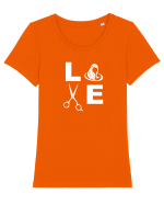 HAIRSTYLIST Tricou mânecă scurtă guler larg fitted Damă Expresser