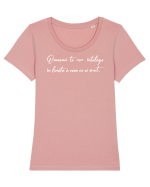 Limitare Tricou mânecă scurtă guler larg fitted Damă Expresser
