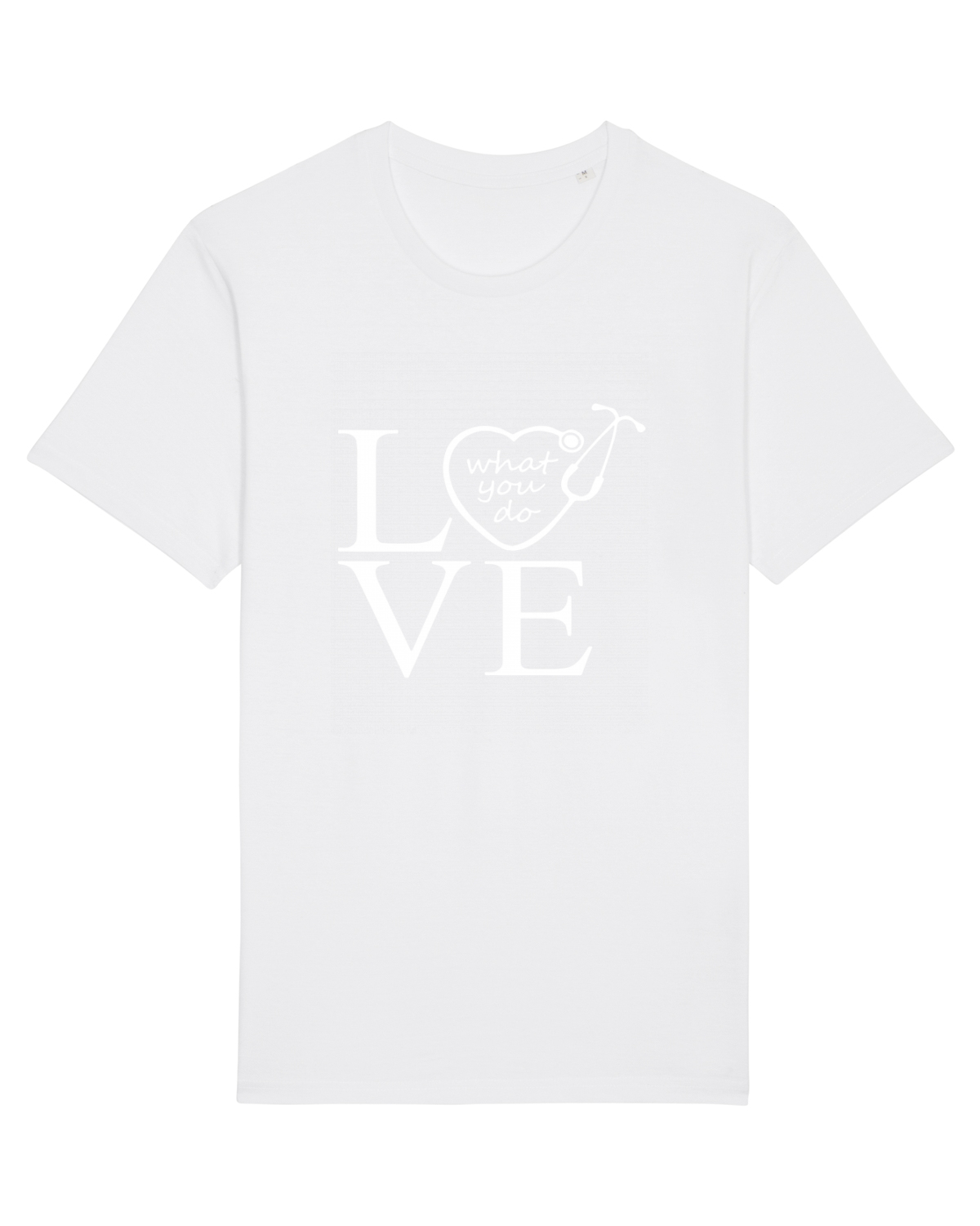 Tricou mânecă scurtă Unisex Rocker White