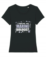 MARINE BIOLOGIST Tricou mânecă scurtă guler larg fitted Damă Expresser