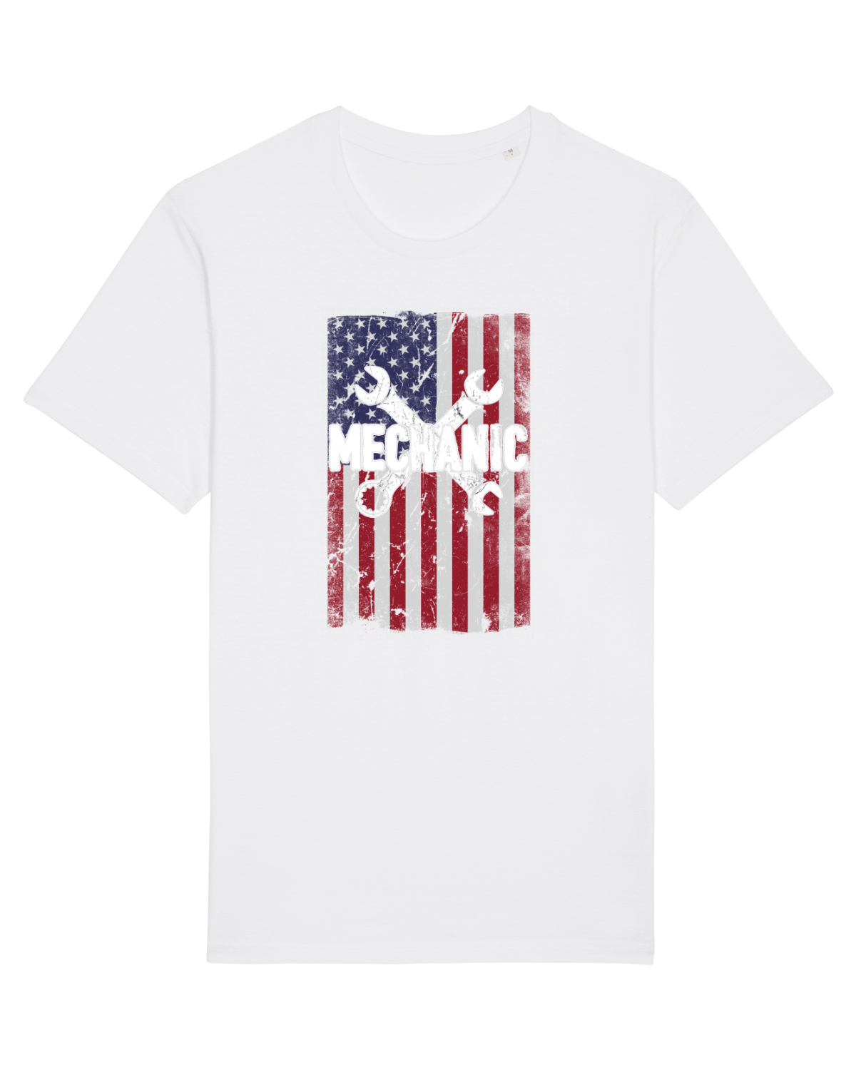 Tricou mânecă scurtă Unisex Rocker White