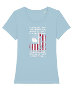 AMERICAN Tricou mânecă scurtă guler larg fitted Damă Expresser