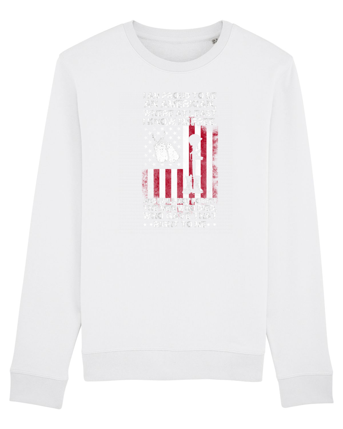 Bluză mânecă lungă Unisex Rise White