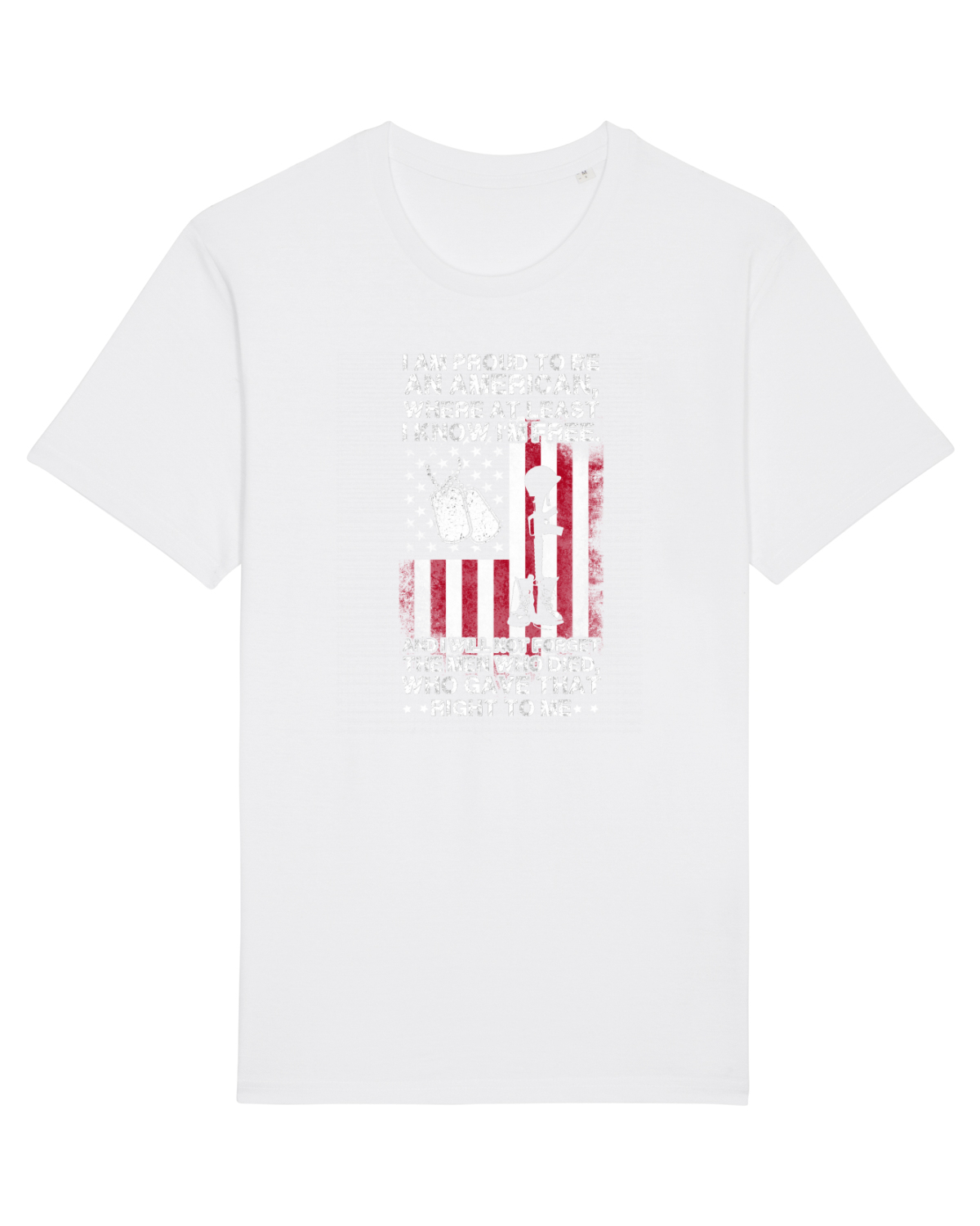 Tricou mânecă scurtă Unisex Rocker White
