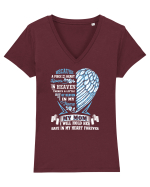 ANGEL MOM Tricou mânecă scurtă guler V Damă Evoker