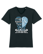 ANGEL MOM Tricou mânecă scurtă guler V Bărbat Presenter