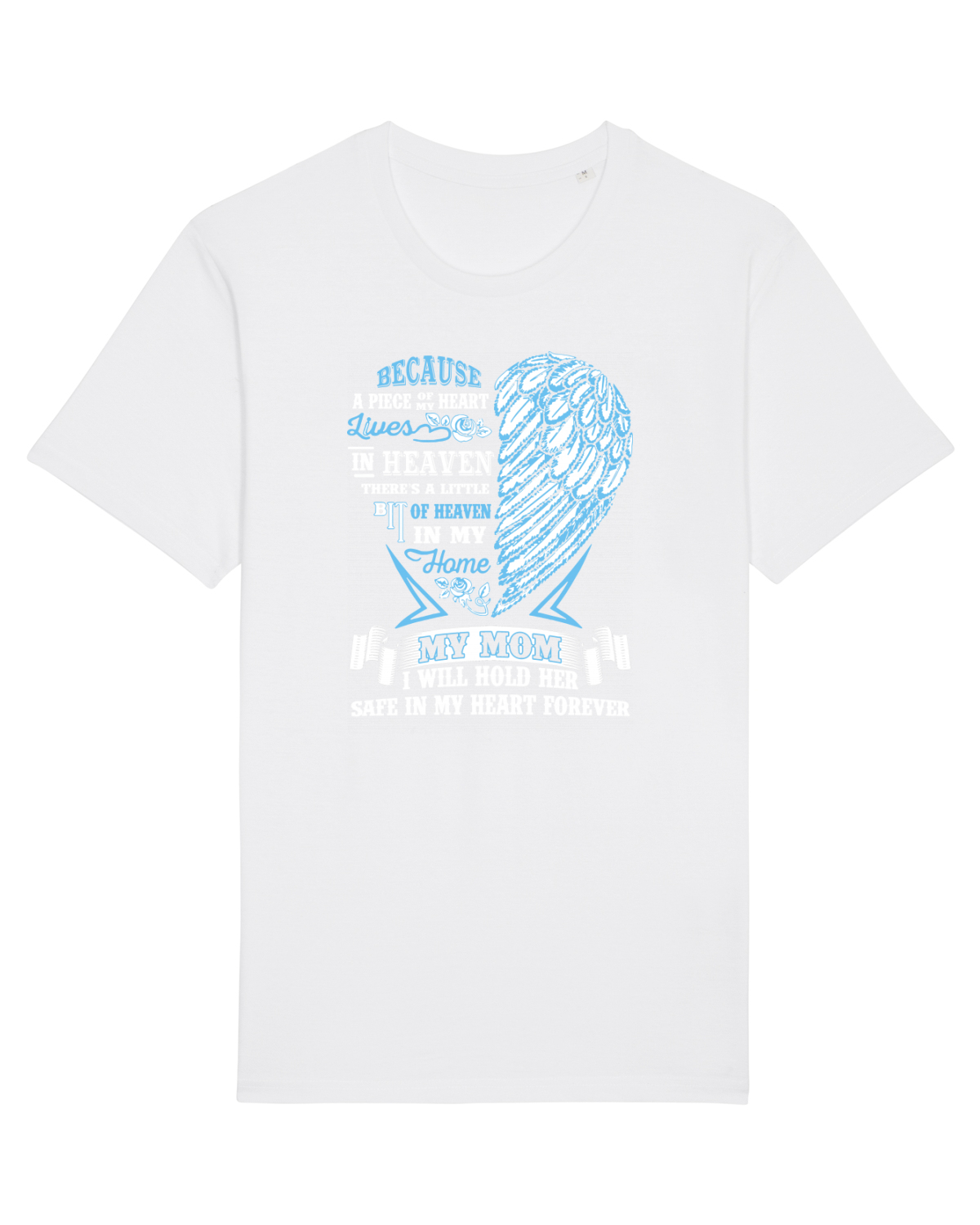 Tricou mânecă scurtă Unisex Rocker White