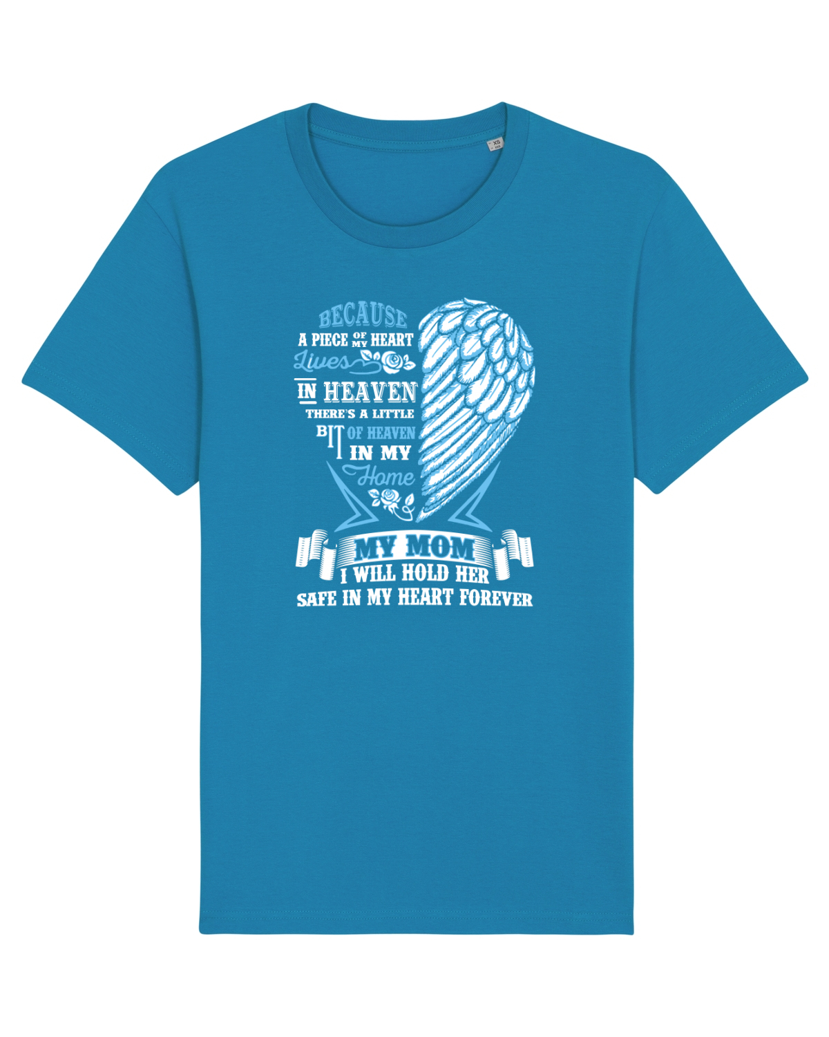 Tricou mânecă scurtă Unisex Rocker Azur