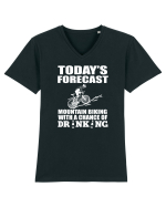 MOUNTAIN BIKING Tricou mânecă scurtă guler V Bărbat Presenter