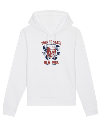 Born to Skate New York White