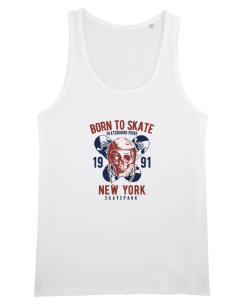 Born to Skate New York White