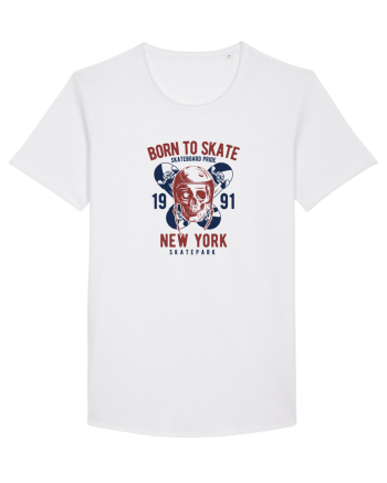 Born to Skate New York White