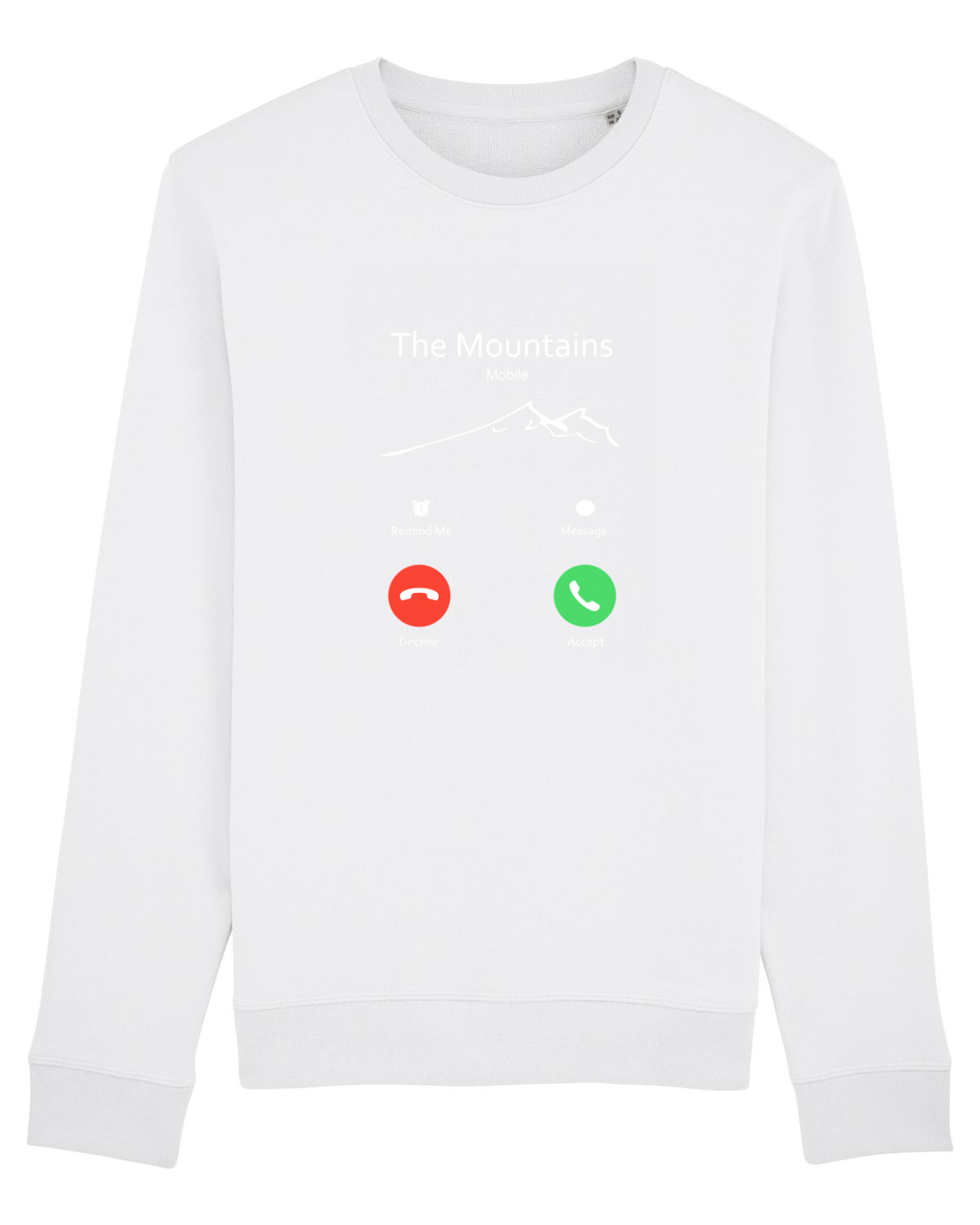 Bluză mânecă lungă Unisex Rise White