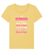 HUSBAND Tricou mânecă scurtă guler larg fitted Damă Expresser