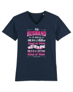 HUSBAND Tricou mânecă scurtă guler V Bărbat Presenter