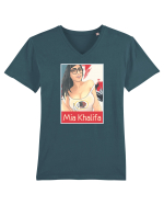 Mia Khalifa Tricou mânecă scurtă guler V Bărbat Presenter