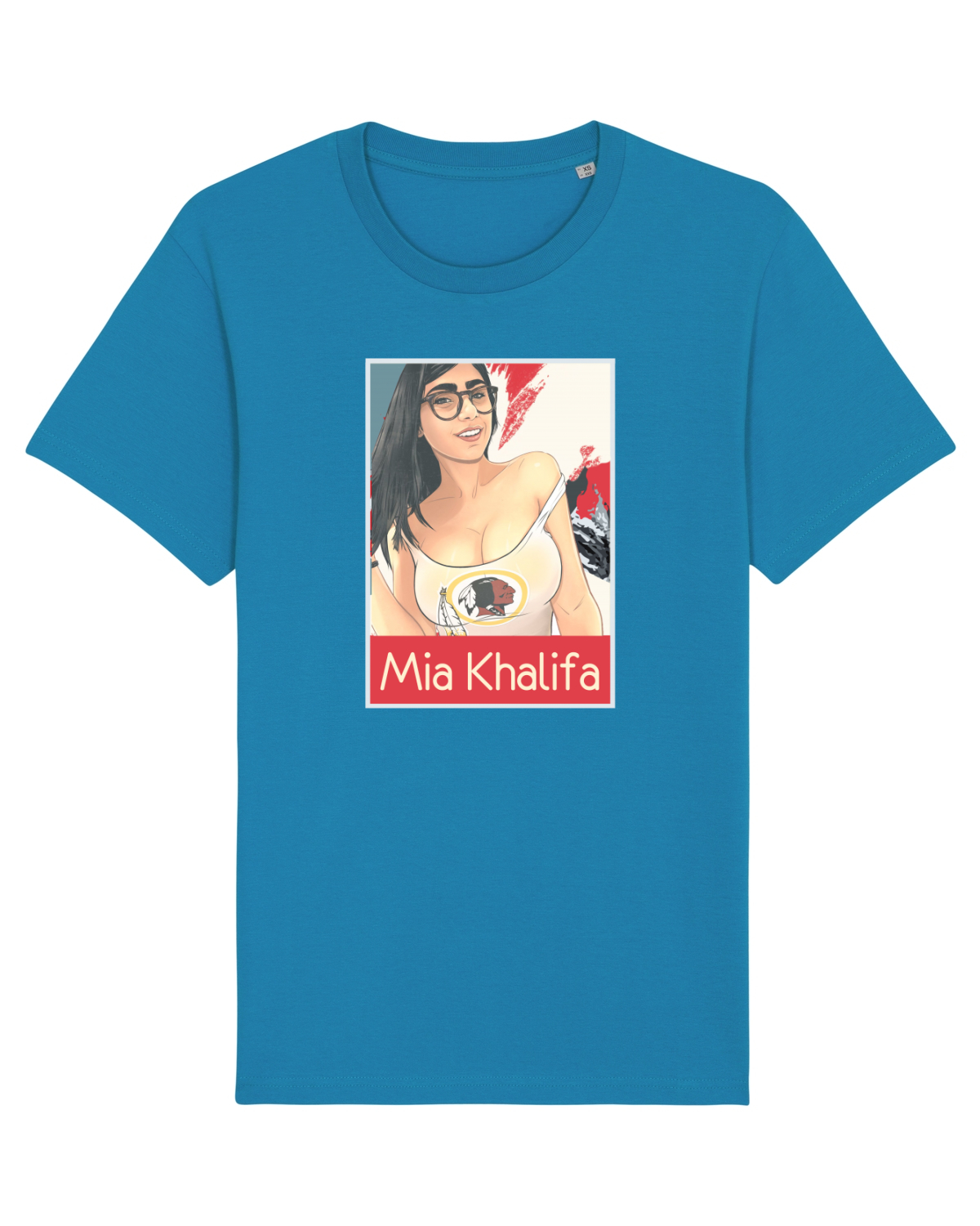 Tricou mânecă scurtă Unisex Rocker Azur